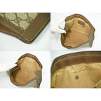 Gucci Vintage Sherry Line GG Supreme Clutch Beige — view 8