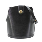 Louis Vuitton Epi Cluny Shoulder Bag Leather Noir Gold