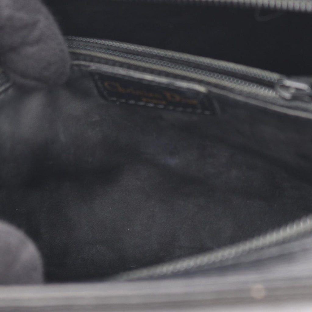 Dior Handbag CD Logo Black Leather — view 7