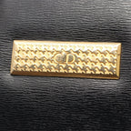 Dior Handbag CD Logo Black Leather — view 8
