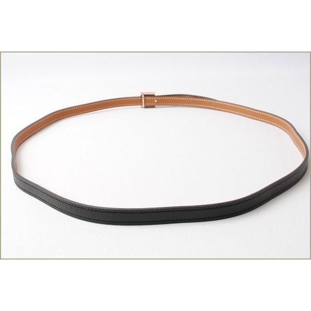 Hermes Belt Reversible Irene 95 Black Brown Swift Epson Rose — view 2