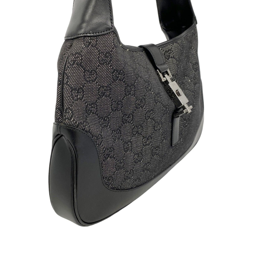Gucci Handbag Jackie Denim Black Silver — view 2