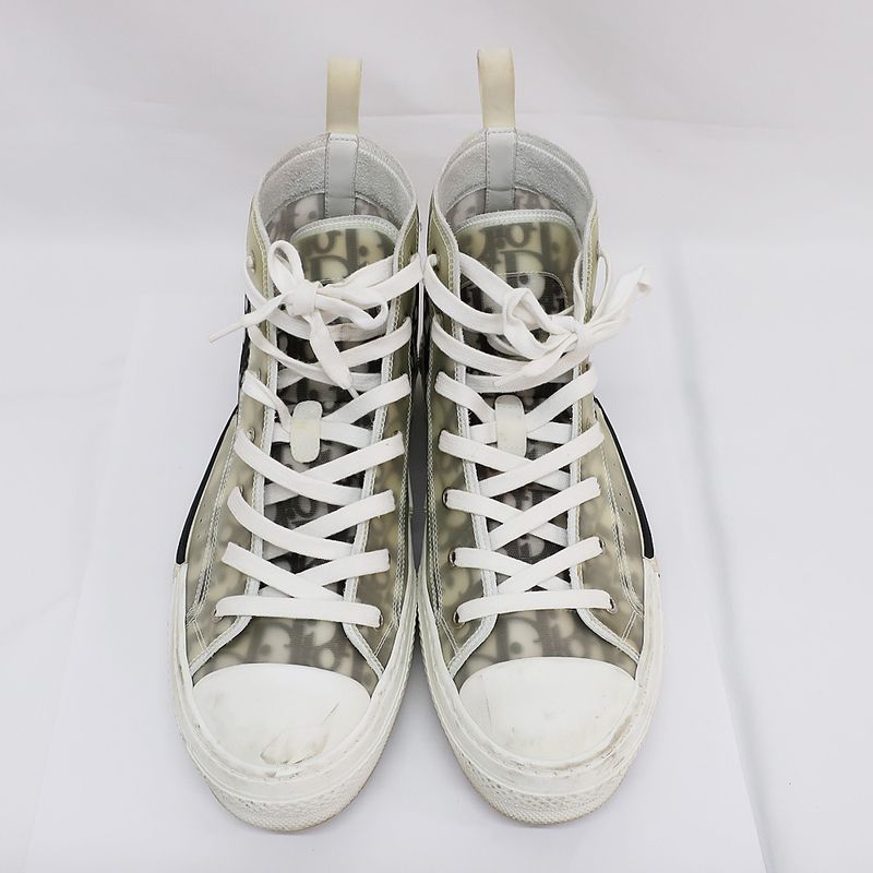Dior Sneakers High Cut Oblique White Size 43 — view 3
