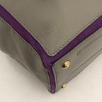 Saint Laurent 2-Way Bag Gray Purple Muse — view 6
