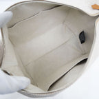 Hermes Brid A Black GM Au-carre Handbag Pouch Seigle Beige — view 6