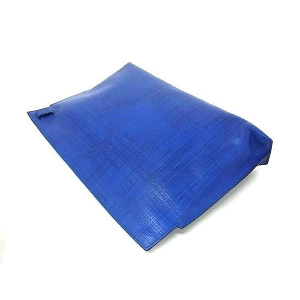 Loewe Clutch Bag Anagram T Pouch 5217 06 Blue Leather Gold Hardware — view 3