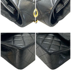Chanel Shoulder Bag Quilted Double Flap Lambskin — view 3