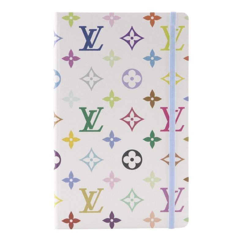 Louis Vuitton Lvtm Notebook MM Jane Takashi Murakami Paper White Other