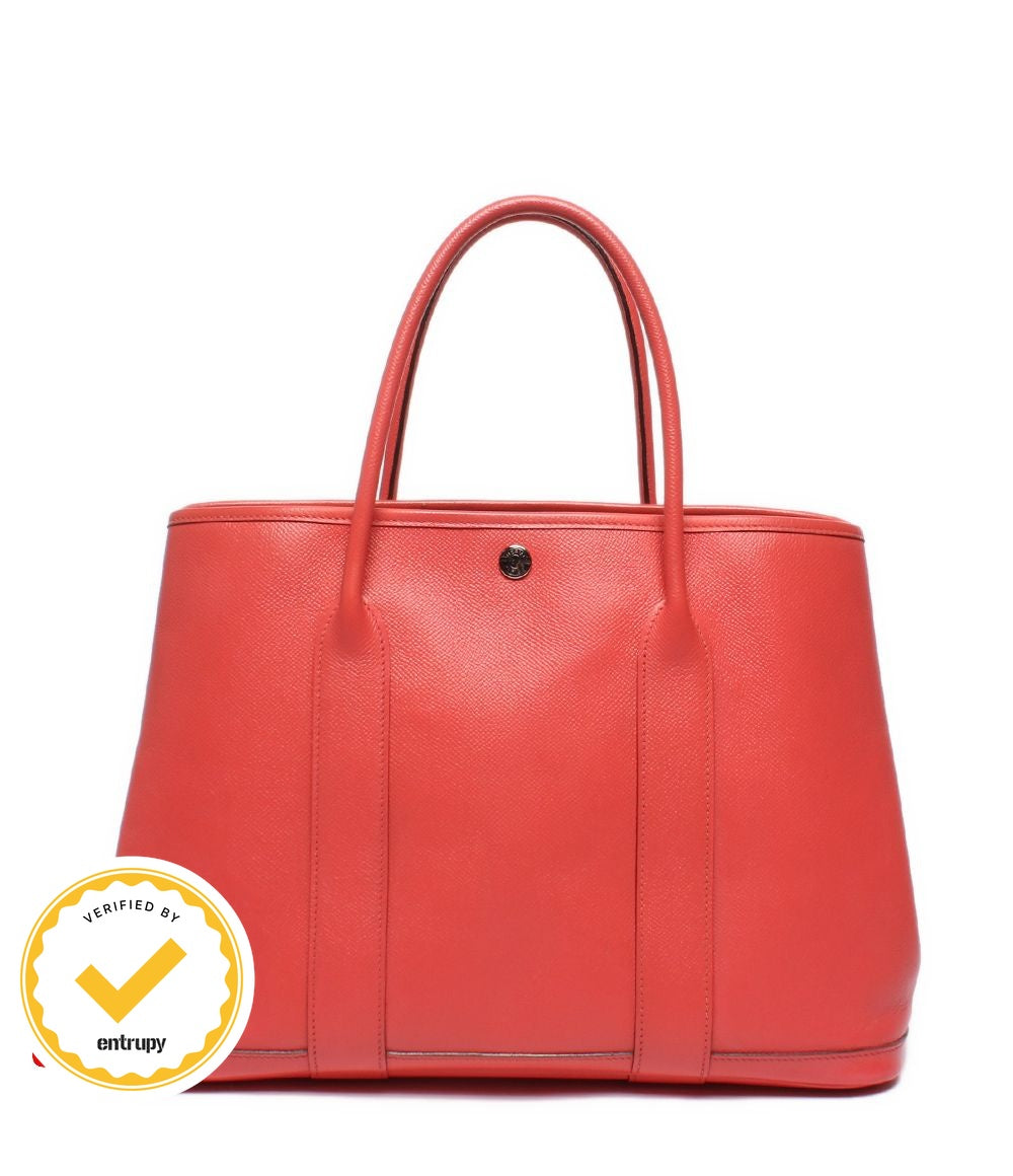 Hermes Tote Silver Garden Party PM 36