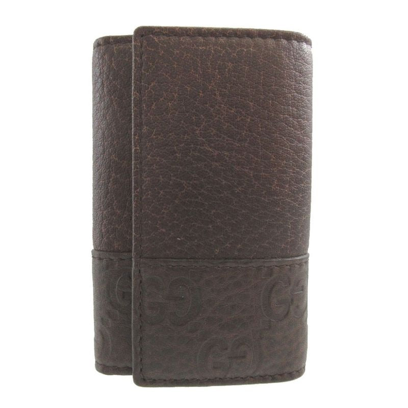 Gucci Guccissima Leather Brown 6-Ring Key Case 1431