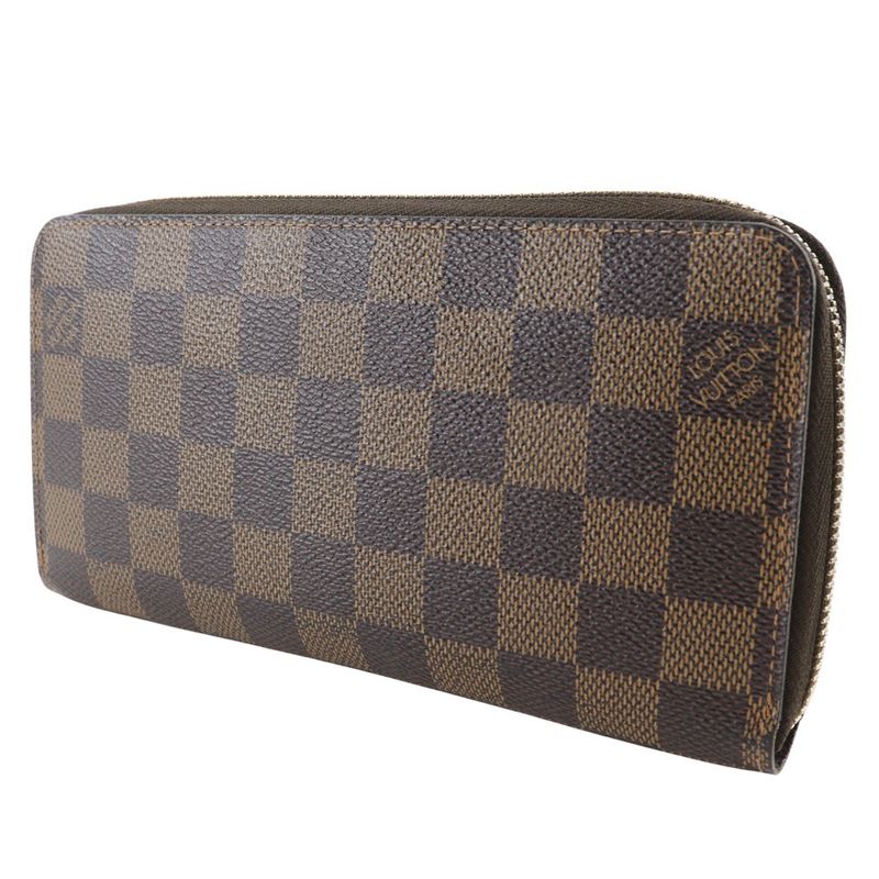 Louis Vuitton Zippy Wallet Damier Canvas Brown Ca0122 Long — view 2