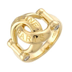 Celine Ring Diamond 18k YG Yellow Gold