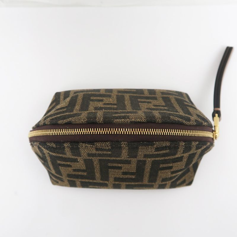Fendi Pouch Zucca Pattern 8 N0208 Brown Accessories — view 8
