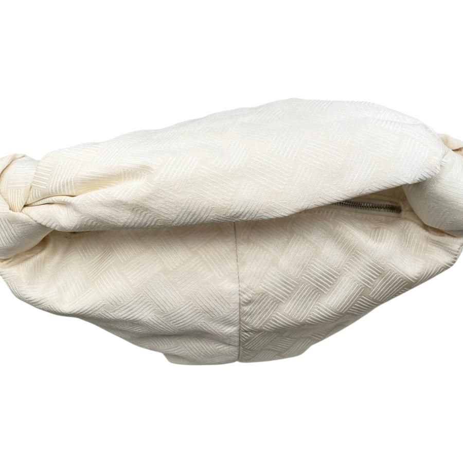 Bottega Veneta Handbag Double Knot Ivory White Silver Hardware — view 8