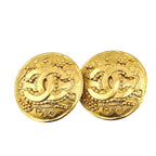 Chanel Vintage Large Earrings Coco Mark