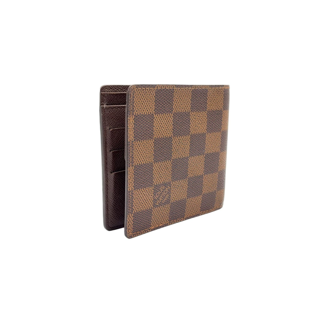 Louis Vuitton Portefeuille Marco Damier Ebene Brown Bifold Wallet — view 2