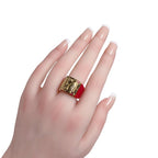 Louis Vuitton L Size Plastic GP Ring Red — view 3