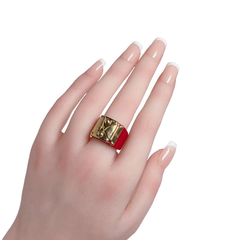 Louis Vuitton L Size Plastic GP Ring Red — view 3