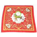 Hermes Carre 90 Cheval Jurc Turkish Horse Scarf Red — view 8