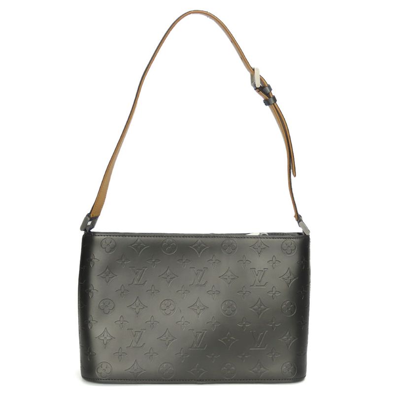 Louis Vuitton Shoulder Bag Alston Monogram Matte Dark Grey Metallic — view 3