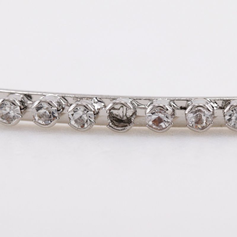 Gucci Headband GG Metal and Rhinestone Silver — view 4