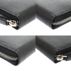 Prada Soft Calf Triangle 2 Ml317 Leather Black 0781 Long Wallet — view 5