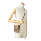 Gucci Shoulder Bag Jumbo GG Canvas Beige — view 6