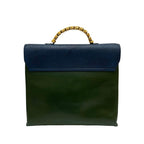 Loewe Vintage Velasquez Twist Handle Leather 2-Way Shoulder Bag