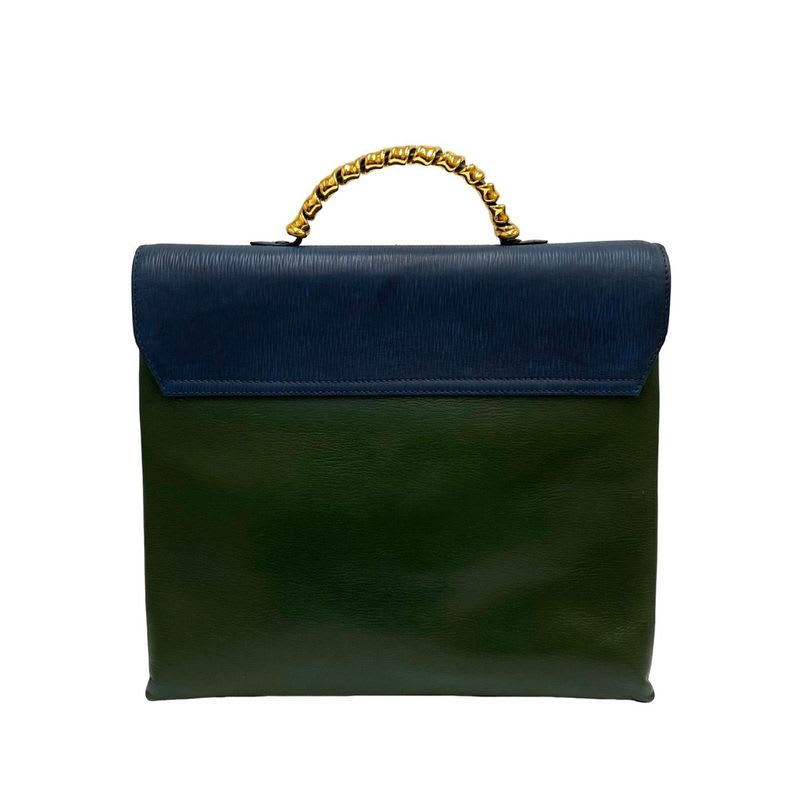 Loewe Vintage Velasquez Twist Handle Leather 2-Way Shoulder Bag