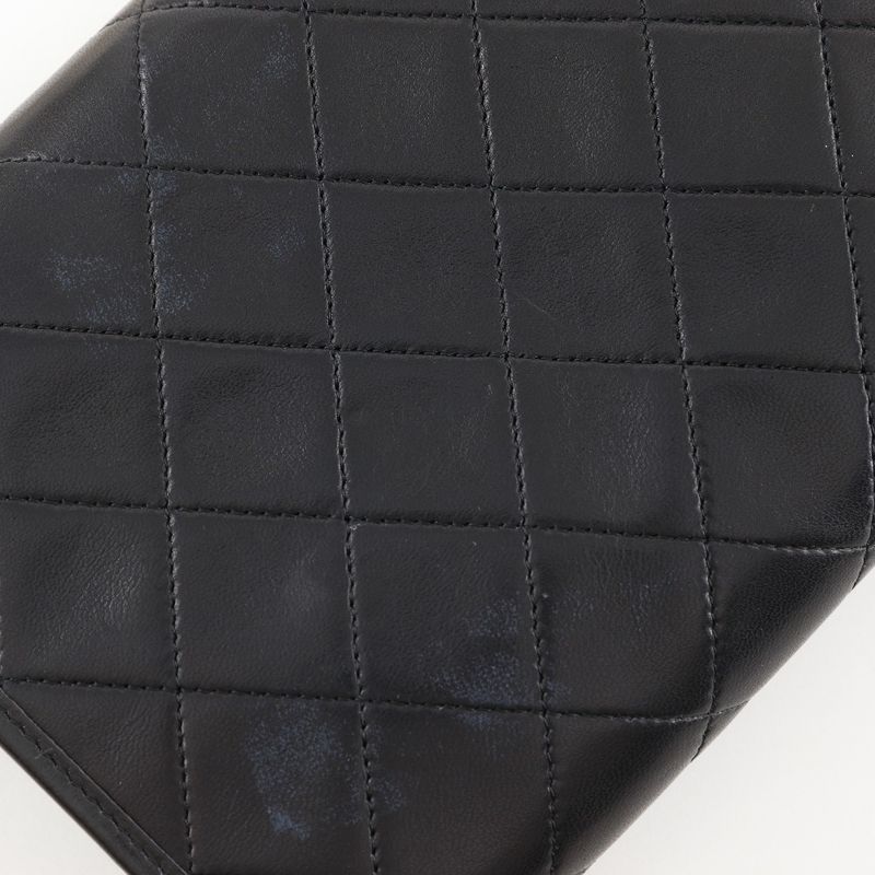 Chanel Quilted Mini Chain Shoulder Lambskin Black Bag — view 7