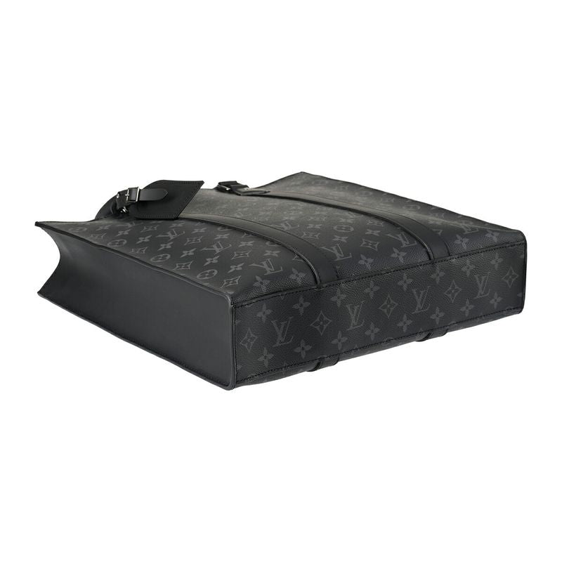 Louis Vuitton Sac Plat Black Gray Tote Bag — view 3