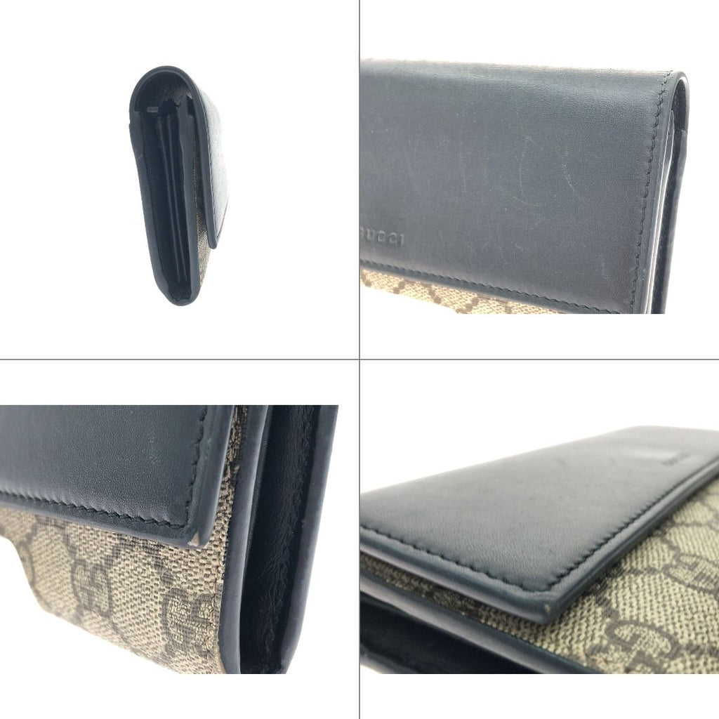 Gucci Long Wallet GG Supreme Continental Beige — view 9