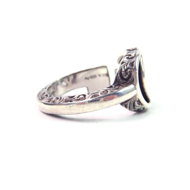 Gucci Double G Key Motif Ring Arabesque AG 925 Silver 10 — view 5