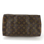 Louis Vuitton Speedy 30 Handbag Monogram Brown Gold Hardware — view 4