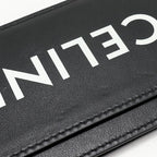 Celine Card Case Passcase Logo Holder Smooth Calfskin Black — view 5