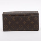 Louis Vuitton Monogram Portefeuille Sarah Long Wallet Brown — view 6