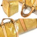 Louis Vuitton Boston Bag Mercer Monogram Vernis Canvas Beige — view 7