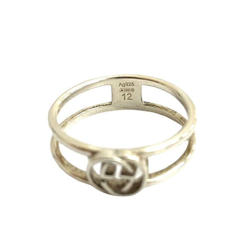 Gucci Interlocking G Silver 925 Ring No 12 Accessories — view 4