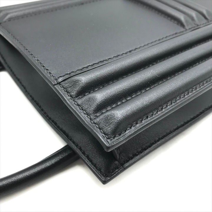 Hermes Cadena Tadelakt Black Hand Bag
