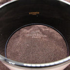 Hermes Emaile Bangle TGM Metal Pink Black Bracelet 0014 — view 6