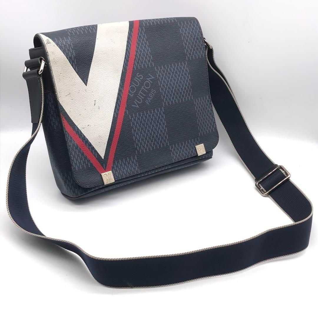 Louis Vuitton Damier Ecobalt District PM NM Shoulder Bag Price Negotiation — view 7