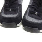 Chanel 2023 Item Coco Mark Suede Socks Sneakers Shoes 38 — view 3
