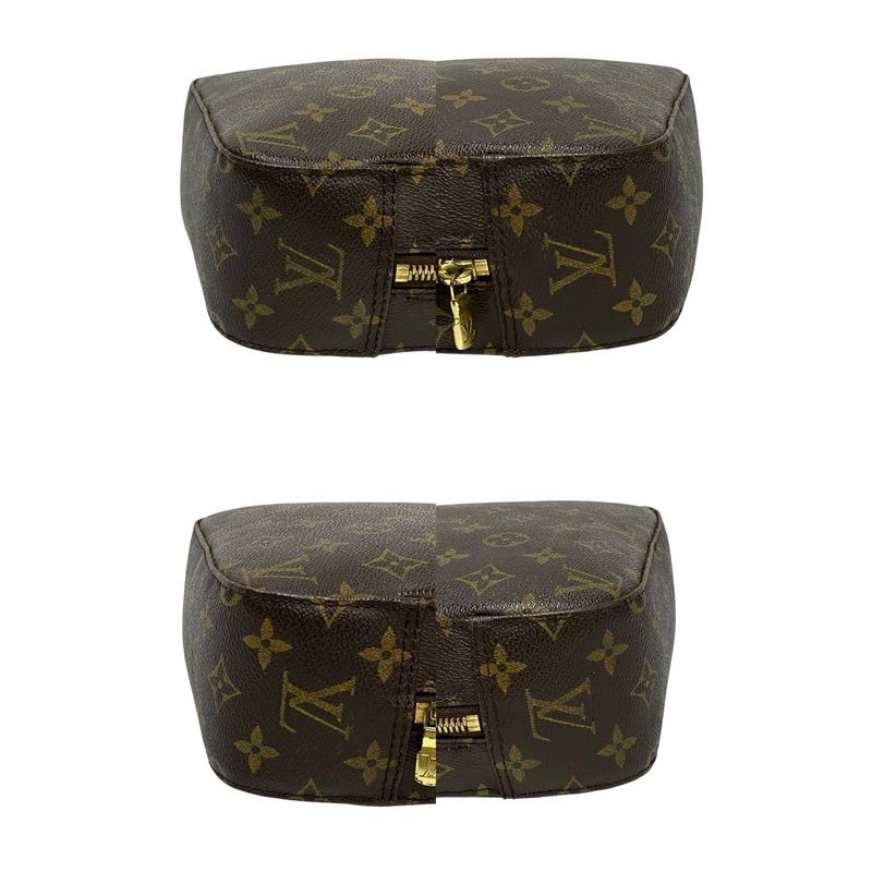 Louis Vuitton Vintage Spontini Monogram Leather 2-Way Shoulder Bag Handbag Brown