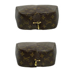 Louis Vuitton Vintage Spontini Monogram Leather 2-Way Shoulder Bag Handbag Brown