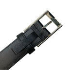 Prada 2 Cc121 4 Belt Saffiano Leather Black Silver — view 4