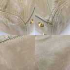 Prada Handbag Bl0678 Triangle Logo Plate Calf Pomice Sand Beige Gold Hardware — view 2