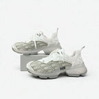 Christian Dior Sneakers Shoes Leather Rubber Fabric White Gray Logo — view 3