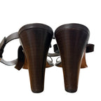 Hermes Leather Strap Sandals Size 36 1/2 Brown — view 6