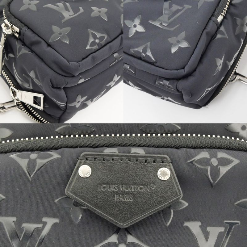Louis Vuitton Monogram Nylon Palm Springs Mini Backpack Black Bag — view 5