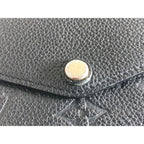 Louis Vuitton Monogram Empreinte Portefeuille Sarah Long Wallet Black — view 5
